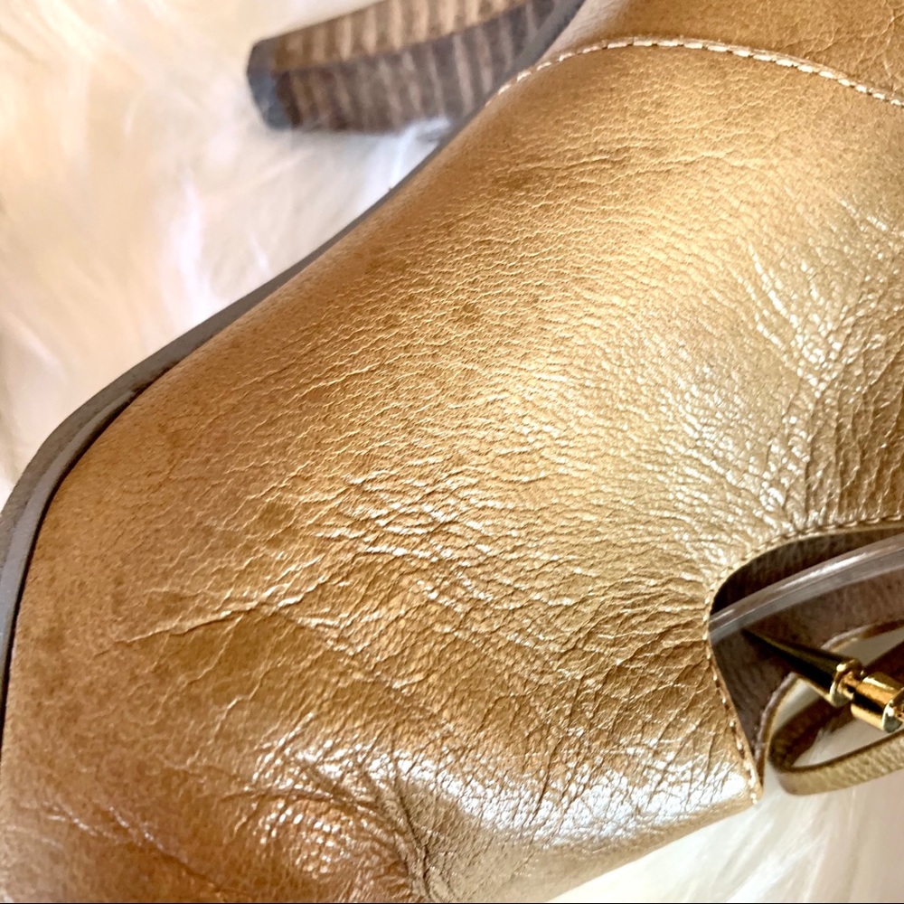 REBECCA MINKOFF Quiet Luxury Cocoa Leather Keyhole Opening Ankle Boots, 7 - Picture 9 of 15